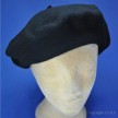 Béret femme noir bord moyen