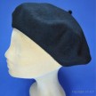 Béret femme noir bord moyen