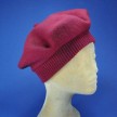 Béret bord cote bordeaux femme