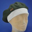 Beret vert bord côte ivoire femme