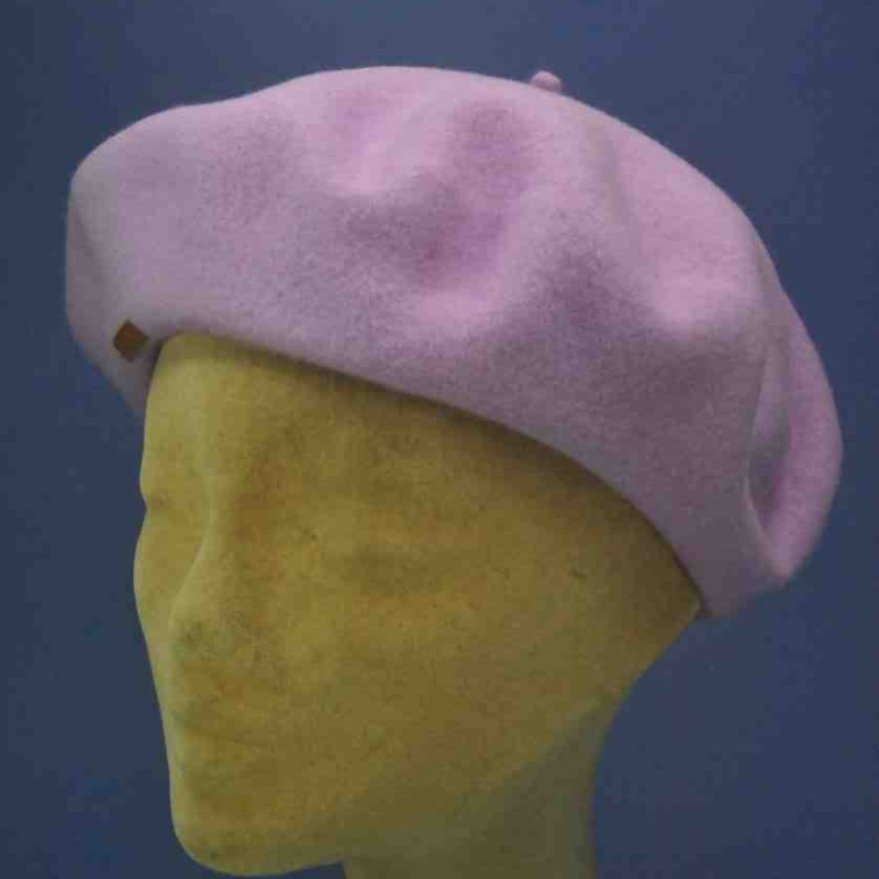 Beret femme prune