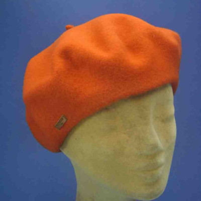 Béret femme orange